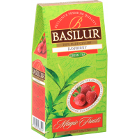 Herbata Zielona Raspberry "sypana" stożek 100g - Basilur