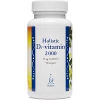 D-vitamin 50 µg (2000 IU) 90 kaps.- Holistic