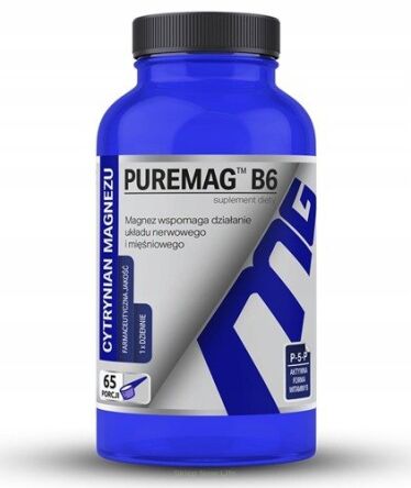 Puremag B6 cytrynian magnezu proszek 165g 65 porcji - XenicoPharma