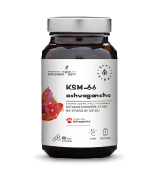 Ashwagandha KSM-66 korzeń 500 mg - 60 kapsułek wegańskich Aura herbals