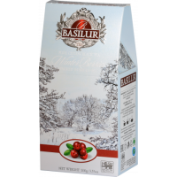 Herbata czarna liściasta z żurawiną i chabrem Cranberries Winter Berries 100 g Basilur
