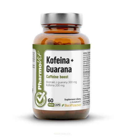 Kofeina + Guarana 60 vege kaps | Clean Label Pharmovit