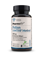 Folian 5-MTHF Methyl 600 µg B-Active Max+ 60 kaps | Classic Pharmovit