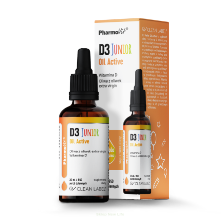D3 Junior Oil Active 30 ml | Clean Label Pharmovit
