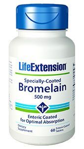 LIFE EXTENSION SPECIALLY-COATED BROMELAIN 500 mg 60 tab. - KenayAg