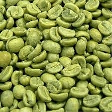 ziarenka zielonej niepalonej kawy