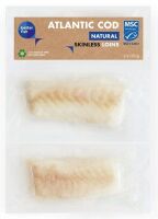 DORSZ ATLANTYCKI MSC POLĘDWICA BEZ SKÓRY MROŻONA (2 x 125 g) 250 g - BETTER FISH