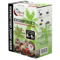 Brykiet z Kokosa 2kg EKO GRILL coco heat PROMOCJA!