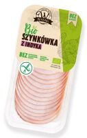 SZYNKÓWKA Z INDYKA PLASTRY BEZGLUTENOWA BIO 130 g - WASĄG (Z PÓŁKI)