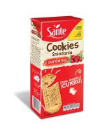 SANTE CIASTECZKA COOKIES Z ŻURAWINĄ BEZ CUKRU 300G Sante