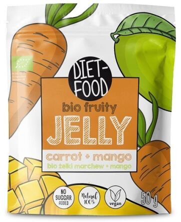 Żelki marchew, mango BIO 50g