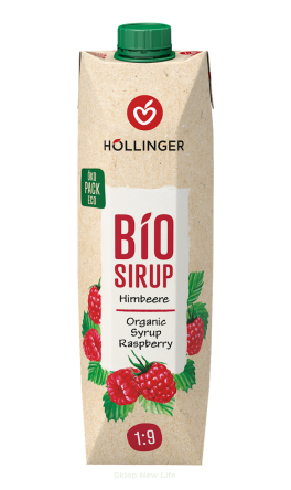 SYROP MALINOWY BIO 1 L - HOLLINGER