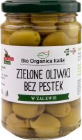 OLIWKI ZIELONE BEZ PESTEK W ZALEWIE BIO 280 g (150 g) (SŁOIK) - BIO ORGANICA ITALIA