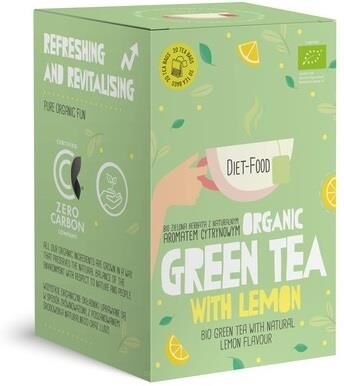 Herbata zielona cytrynowa  GREEN TEA WITH LEMON BIO (2g x20 szt) 40 g