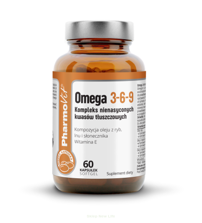 OMEGA 3-6-9 BEZGLUTENOWE 60 KAPSUŁEK - PHARMOVIT (CLEAN LABEL)