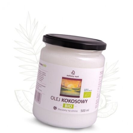 Olej kokosowy virgin BIO 500ml Zielony Nurt