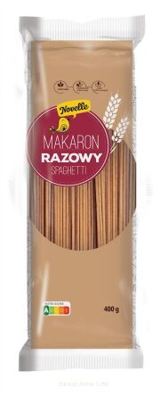 MAKARON (SEMOLINOWY RAZOWY) SPAGHETTI 400 g - NOVELLE