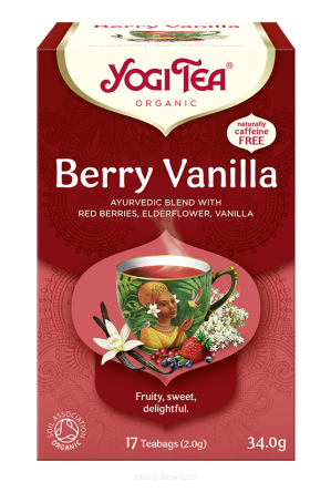 HERBATKA CZERWONE OWOCE - WANILIA (BERRY VANILLA) BIO (17 x 2 g) 34 g - YOGI TEA