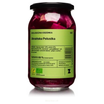 SURÓWKA PELUSTKA Z KAPUSTY I BURAKA BIO 900 g (600 g) - DELIKATNA (ZAKWASOWNIA)