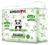 PIELUCHY Z WŁÓKNEM BAMBUSOWYM ROZMIAR S 3 - 8 kg (25 szt.) - BAMBOOLOVE