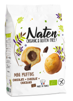 MUFFINKI MINI Z NADZIENIEM ORZECHOWO - KAKAOWYM BEZGLUTENOWE BIO 200 g - NATEN