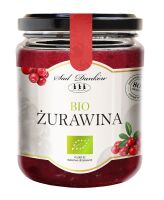 ŻURAWINA Z CUKREM TRZCINOWYM BIO 260 g - SAD DANKÓW