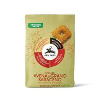 CIASTKA OWSIANO - GRYCZANE Z OLIWĄ Z OLIWEK EXTRA VIRGIN (14 %) BIO 250 g - ALCE NERO