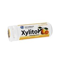 XYLITOL GUMA Z KSYLITOLEM 30 SZTUK MIRADENT - Owoce cytrusowe