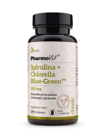 Spirulina + Chlorella Blue-Green™ 500 mg 180 tabl | Classic Pharmovit