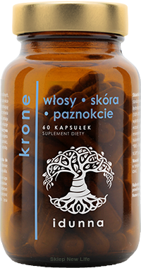 Krone włosy skóra paznokcie 60 kaps | Idunna