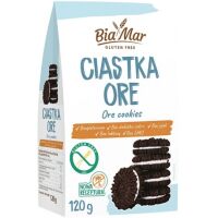 Ciastka Markizy ORE z nadzieniem śmietankowym bezglutenowe, bez dodatku cukru 120g