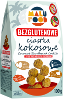 CIASTKA KOKOSOWE BEZ CUKRU BEZGLUTENOWE 100 g - MALU FOOD