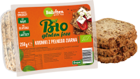 CHLEB Z PEŁNEGO ZIARNA KROJONY BEZGLUTENOWY BIO 250 g - BALVITEN