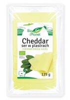 SER CHEDDAR W PLASTRACH BIO 125 g - BIO PLANET