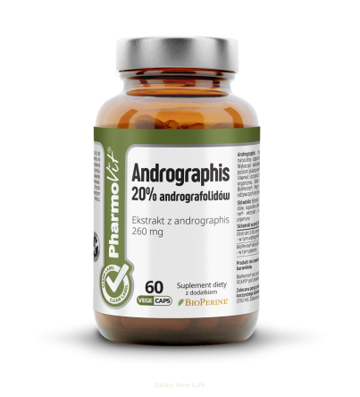 Andrographis 20% andrografolidów 60 kaps Vege | Clean Label Pharmovit