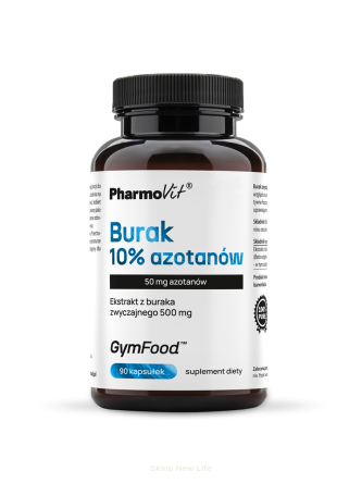 Burak 10% azotanów 90 kaps | GymFood Pharmovit