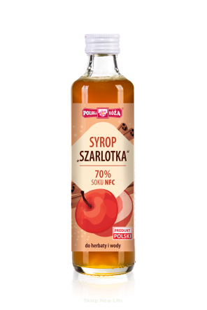 SYROP JABŁKOWY Z CYNAMONEM SZARLOTKA 250 ml - POLSKA RÓŻA