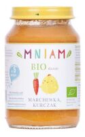 Danie marchewka-kurczak od 5 miesiąca BIO 190 g MNIAM