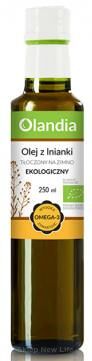 OLEJ Z LNIANKI TŁOCZONY NA ZIMNO BIO 250 ml - OLANDIA