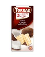 Czekolada biała z kokosem 75 g - Torras