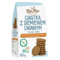 Ciastka z siemieniem lnianym bez dodatku cukru 120 g