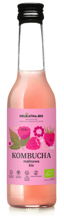 KOMBUCHA MALINOWA BIO 270 ml - DELIKATNA