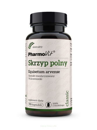 Skrzyp polny Equisetum arvense Ekstrakt standaryzowany 7% krzemionki 90 kaps | Classic Pharmovit