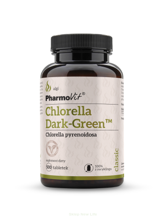 CHLORELLA DARK GREEN (1500 mg) BEZGLUTENOWA 500 TABLETEK - PHARMOVIT (CLASSIC)