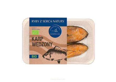 KARP WĘDZONY DZWONKO BIO (około 0,50 kg) (TACKA) - GOSPODARSTWO RYBACKIE ZAWÓLCZE (NA ZAMÓWIENIE)