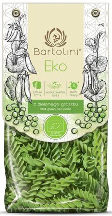 MAKARON PROTEINOWY (Z GROSZKU ZIELONEGO) ŚWIDERKI BIO 250 g - BARTOLINI