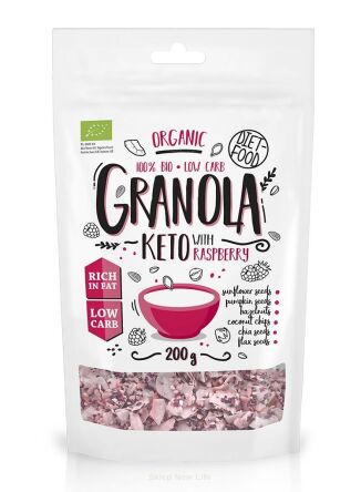 Keto granola z malinami BIO 200 g