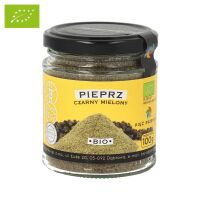 Pieprz czarny mielony bezglutenowy BIO 100 g - Pięć Przemian