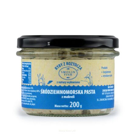 PASTA ŚRÓDZIEMNOMORSKA Z WĘDZONEJ MAKRELI 200 g - SMOLIN FISH (NA ZAMÓWIENIE)