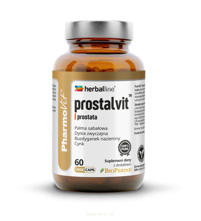 KAPSUŁKI NA PROSTATĘ (PROSTALVIT) BEZGLUTENOWE 60 szt. - PHARMOVIT (HERBALLINE)